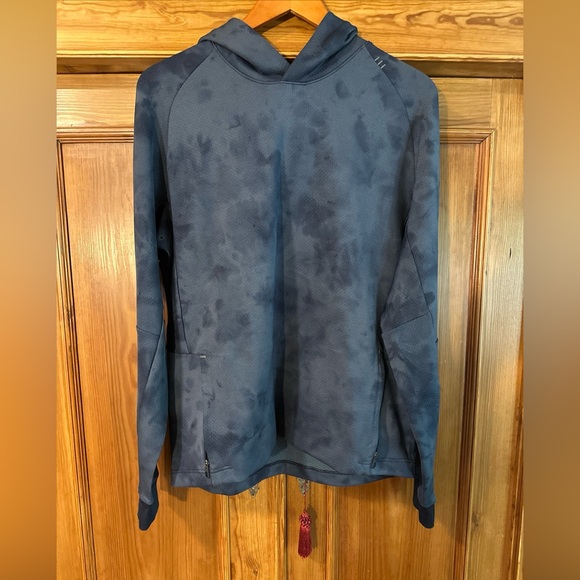Lululemon athletica men’s tech athletic pullover hoodie blue camo sz large - Picture 1 of 11